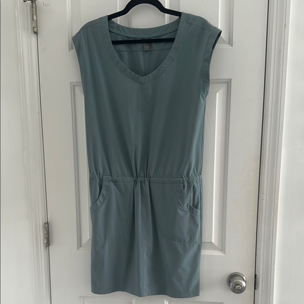 Prana Women's Midi Dress in Light Blue